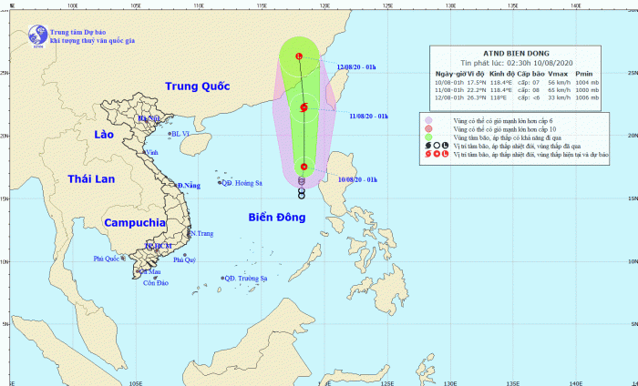 Áp thấp nhiệt đới trên Biển Đông có khả năng mạnh lên thành bão
