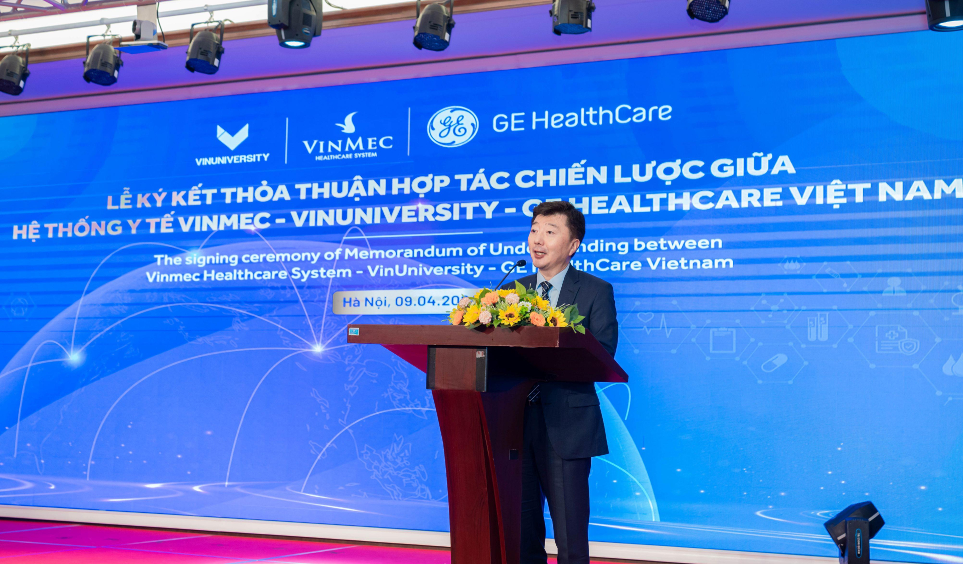 Ông Chris Khang - Chủ tịch kiêm Giám đốc Điều hành GE HealthCare khu vực ASEAN, Hàn Quốc, Úc và New Zealand.