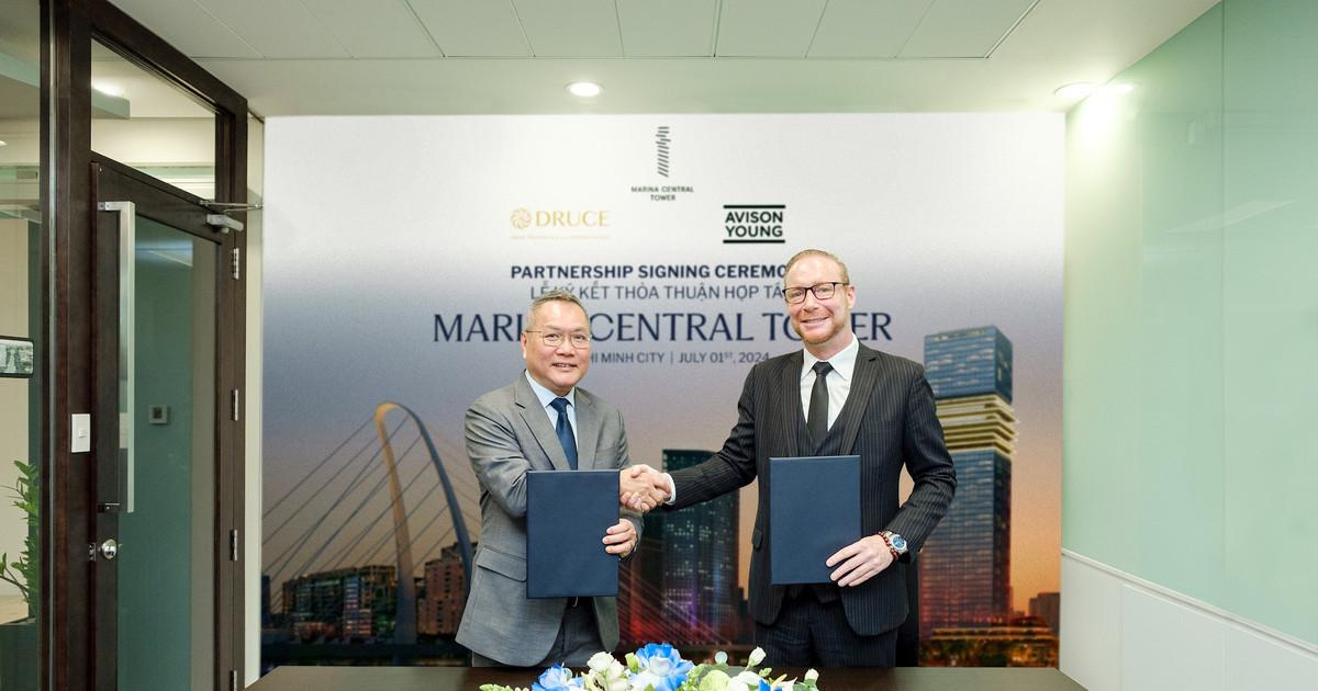 Avison Young Việt Nam trở thành đối tác cho thuê văn phòng chính thức của Marina Central Tower. (Ảnh: Avison Young Việt Nam)