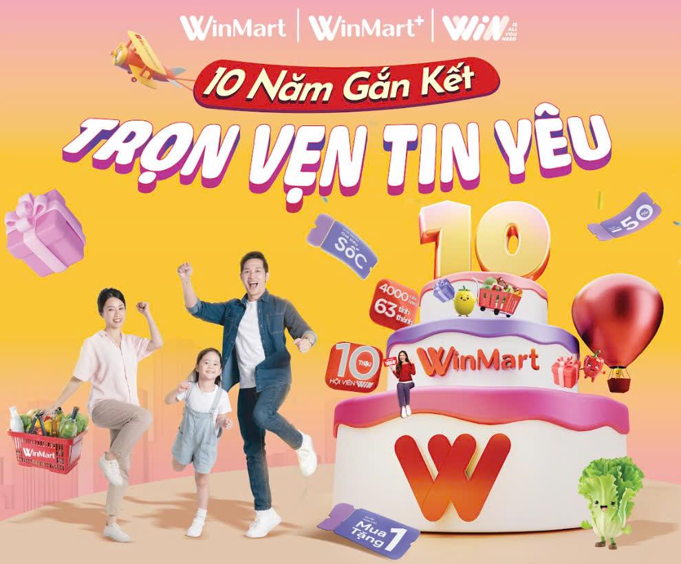 WinMart tung ưu đãi “khủng” mừng sinh nhật 10 tuổi - ảnh 2