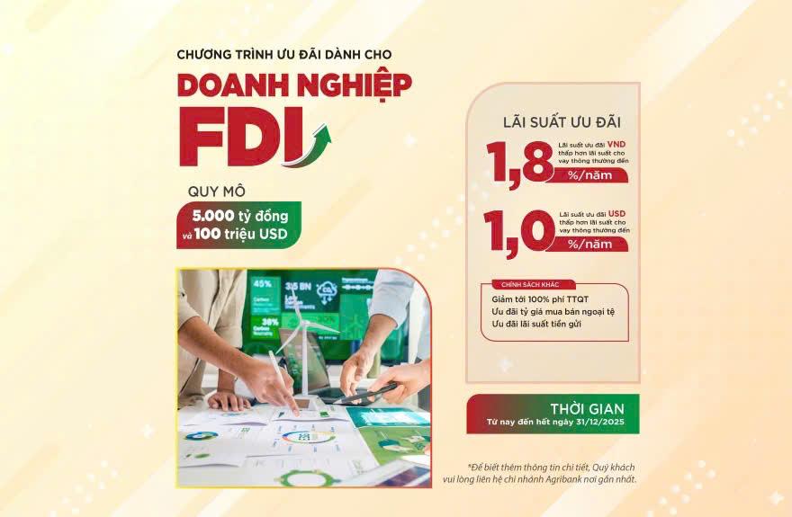 Agribank tiếp sức doanh nghiệp với 5 chương trình tín dụng ưu đãi đặc biệt năm 2025 - ảnh 1