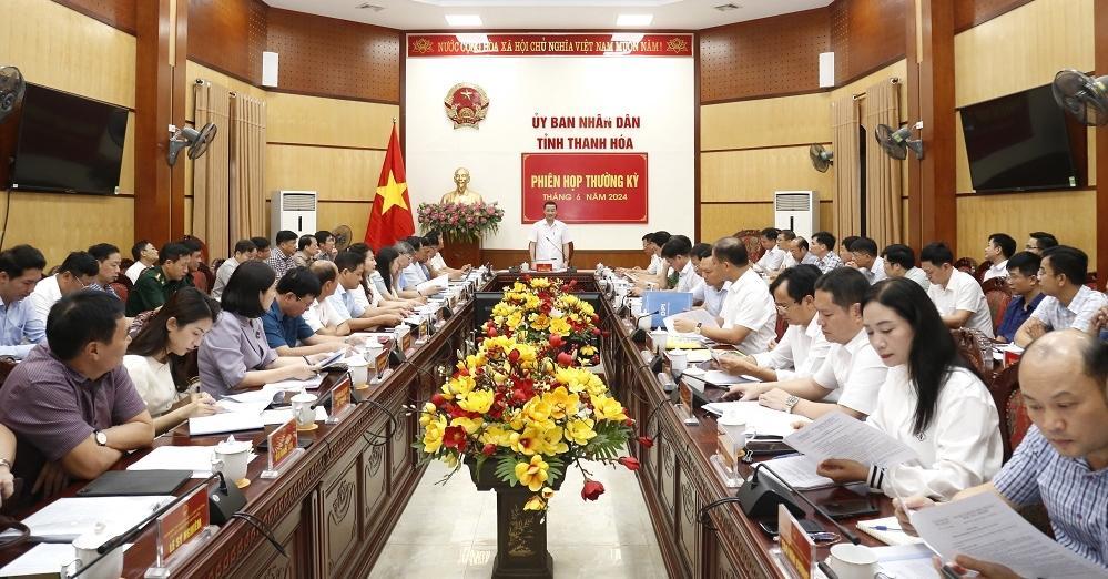 Toàn cảnh phiên họp thường kỳ tháng 6 năm 2024 tỉnh Thanh Hoá.