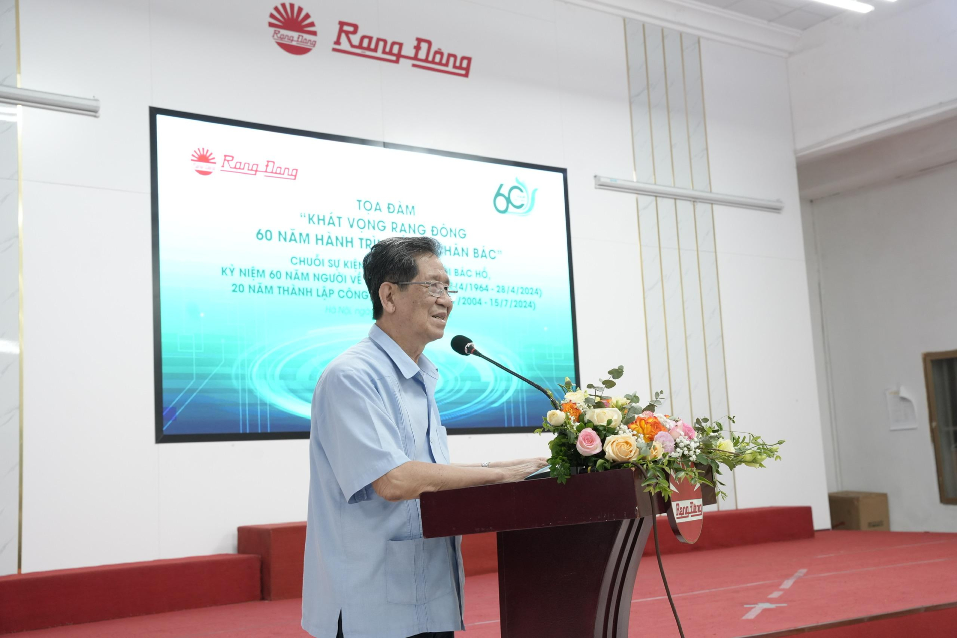 Ông Nguyễn Đoàn Thăng - Tổng giám đốc Công ty Rạng Đông phát biểu tại sự kiện.