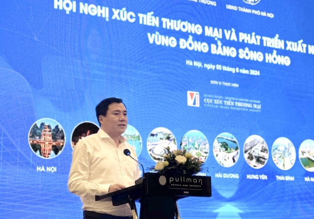 Ông Nguyễn Sinh Nhật Tân - Thứ trưởng Bộ Công Thương phát biểu tại Hội nghị.