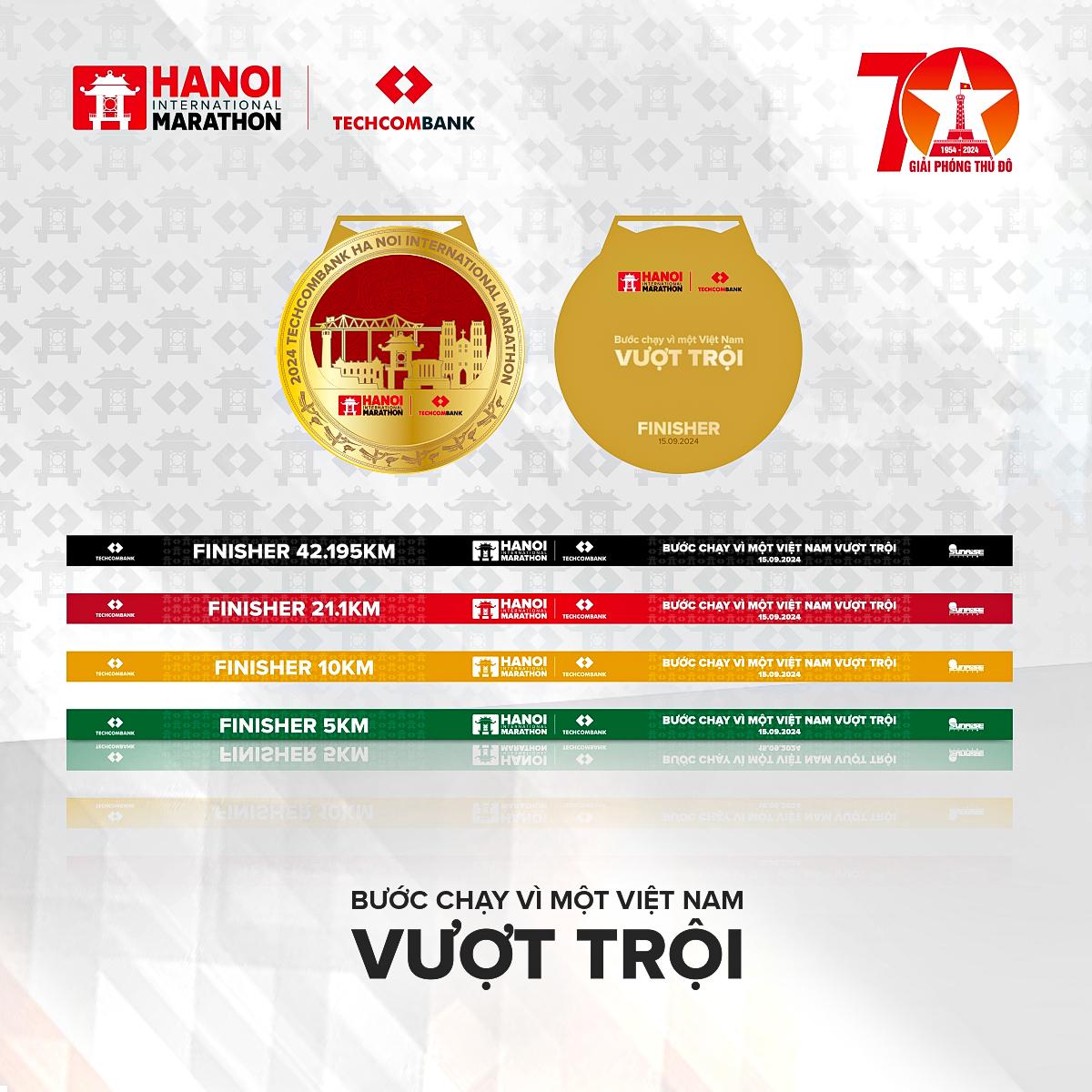 Giải Marathon Quốc tế Hà Nội Techcombank ra mắt bộ vật phẩm phiên bản đặc biệt - ảnh 2