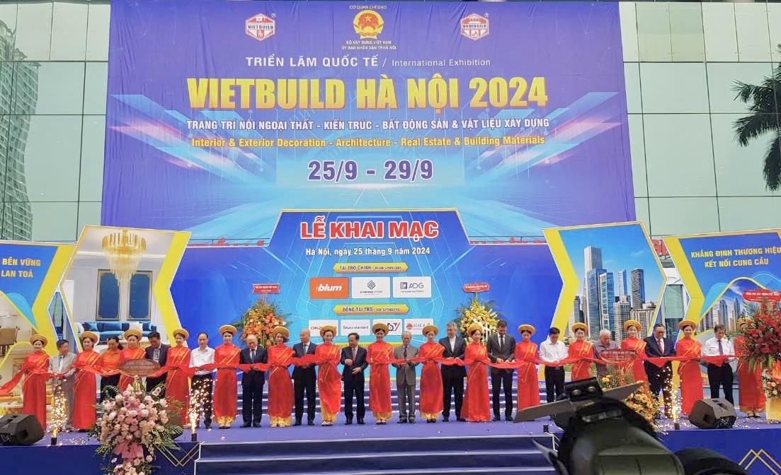 Khai mạc Triển lãm quốc tế Xây dựng Vietbuild Hà Nội 2024 lần thứ 3.