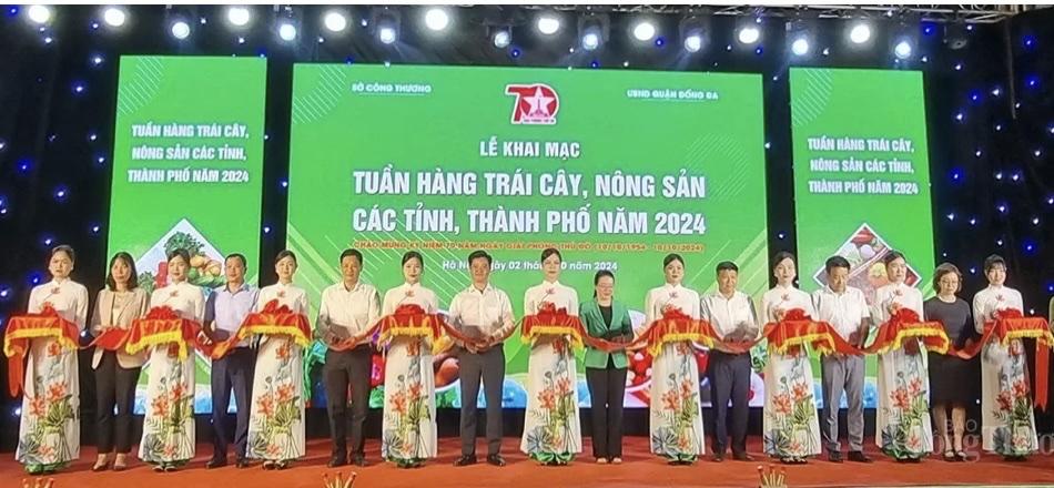 Khai mạc Tuần hàng trái cây, nông sản các tỉnh, thành phố năm 2024.