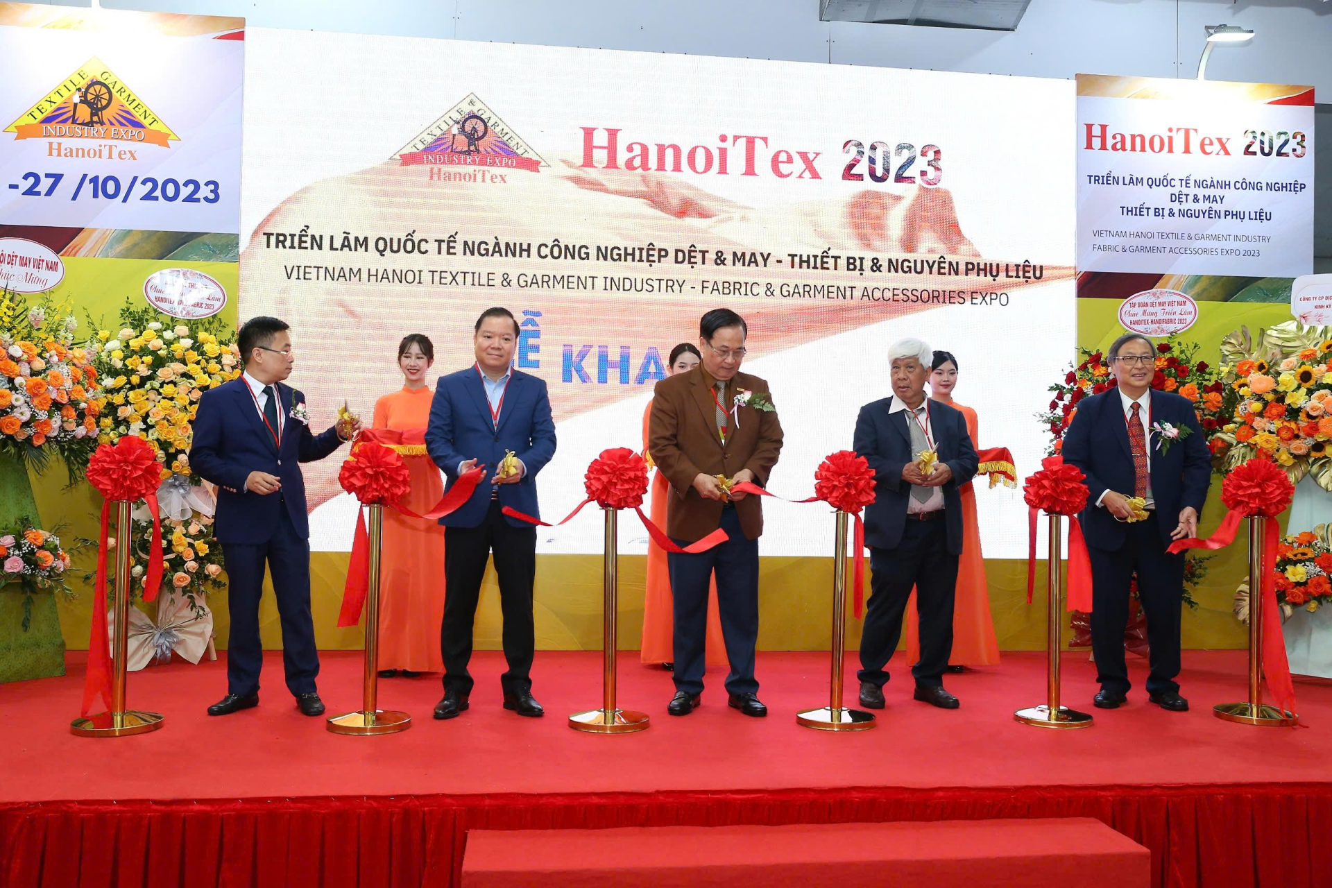 Lễ khai mạc HanoiTex & HanoiFabric 2023.