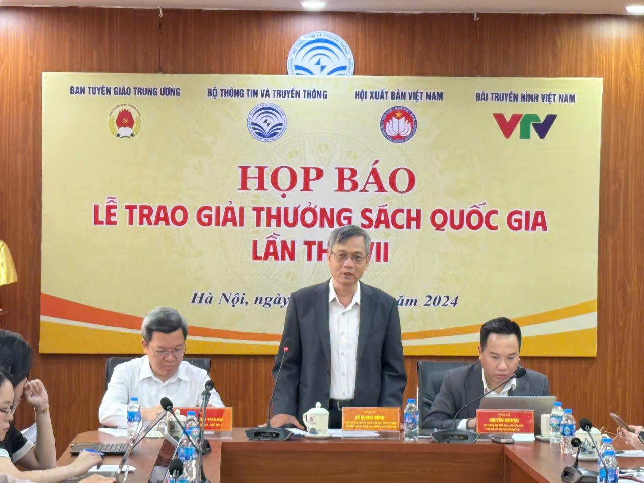 Ban tổ chức thông tin về Giải thưởng Sách quốc gia lần thứ VII.