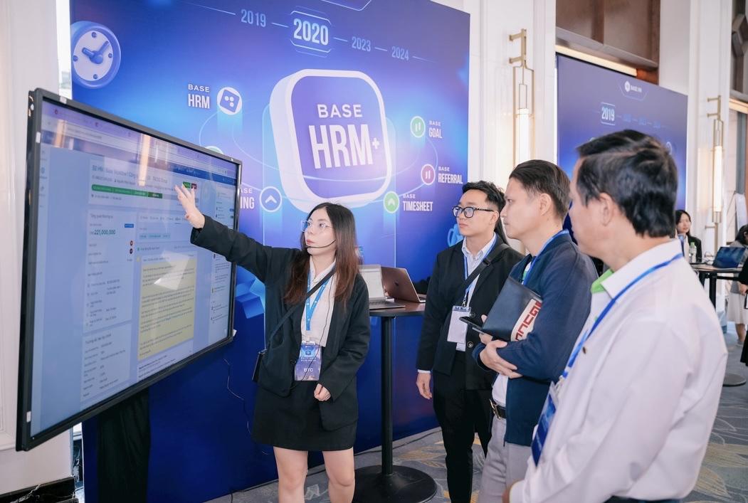 Booth demo sản phẩm tại sự kiện.