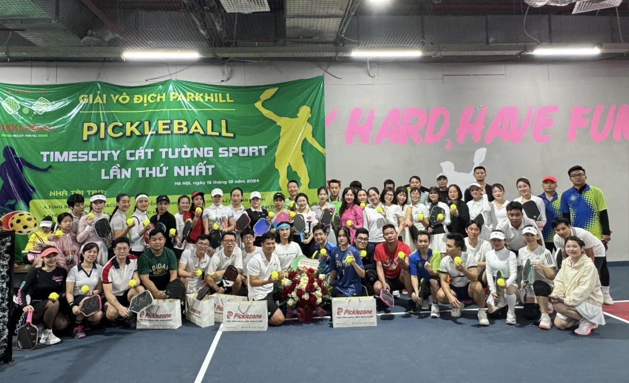 Khai mạc Giải vô địch Pickleball Park Hill Timescity Cát Tường Sport lần thứ nhất năm 2024.