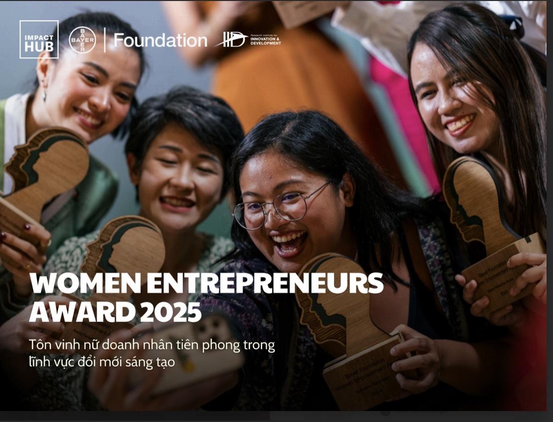 Giải thưởng dành cho các nữ doanh nhân Bayer Foundation Women Entrepreneurs Award 2025 cũng chính thức được khởi động.