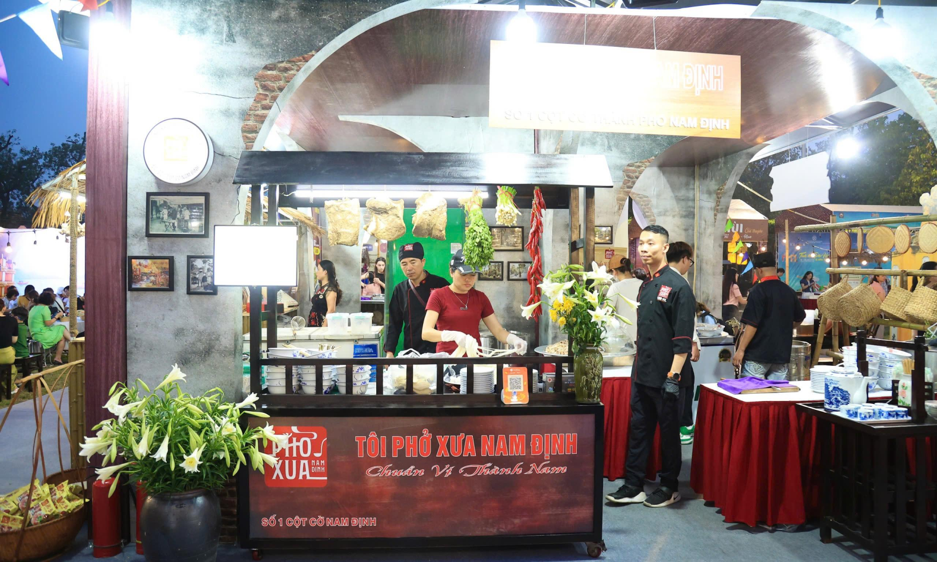 Gian hàng Phở xưa Nam Định tại Festival Phở 2025 Gian hàng Phở xưa Nam Định tại Festival Phở 2025