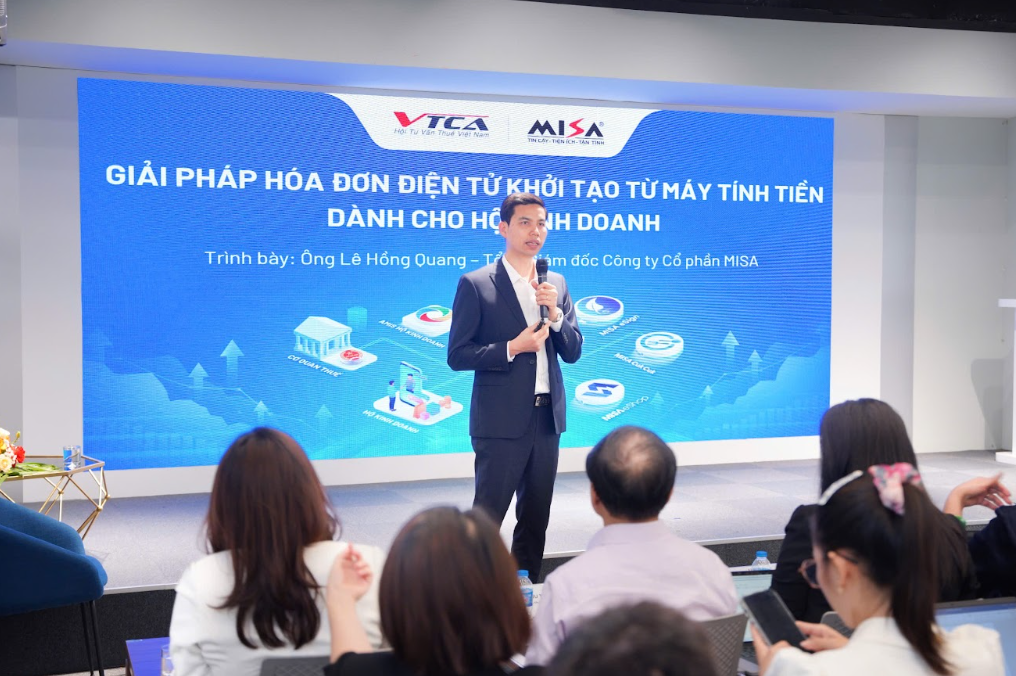 Công ty Cổ phần MISA giới thiệu Bộ giải pháp hóa đơn điện tử khởi tạo từ máy tính tiền, tích hợp quản lý Bán hàng - Hóa đơn - Kế toán. Công ty Cổ phần MISA giới thiệu Bộ giải pháp hóa đơn điện tử khởi tạo từ máy tính tiền, tích hợp quản lý Bán hàng - Hóa đơn - Kế toán.