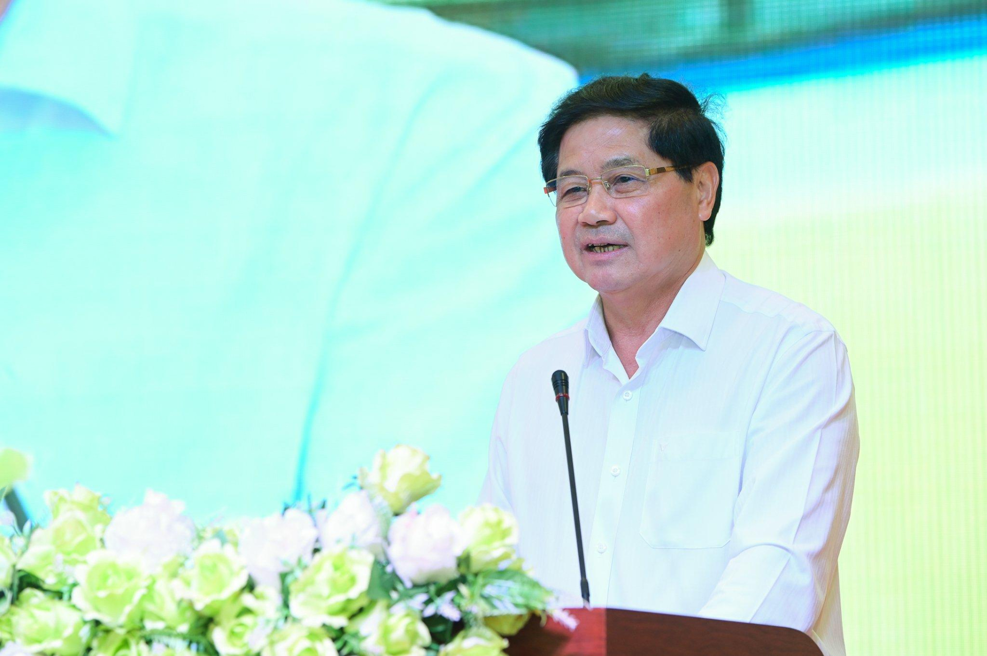 Ông Lê Quốc Doanh, nguyên Thứ trưởng Bộ NN-PTNT, Chủ tịch Hội Làm vườn Việt Nam phát biểu. (Ảnh: BTC) Ông Lê Quốc Doanh, nguyên Thứ trưởng Bộ NN-PTNT, Chủ tịch Hội Làm vườn Việt Nam phát biểu. (Ảnh: BTC)
