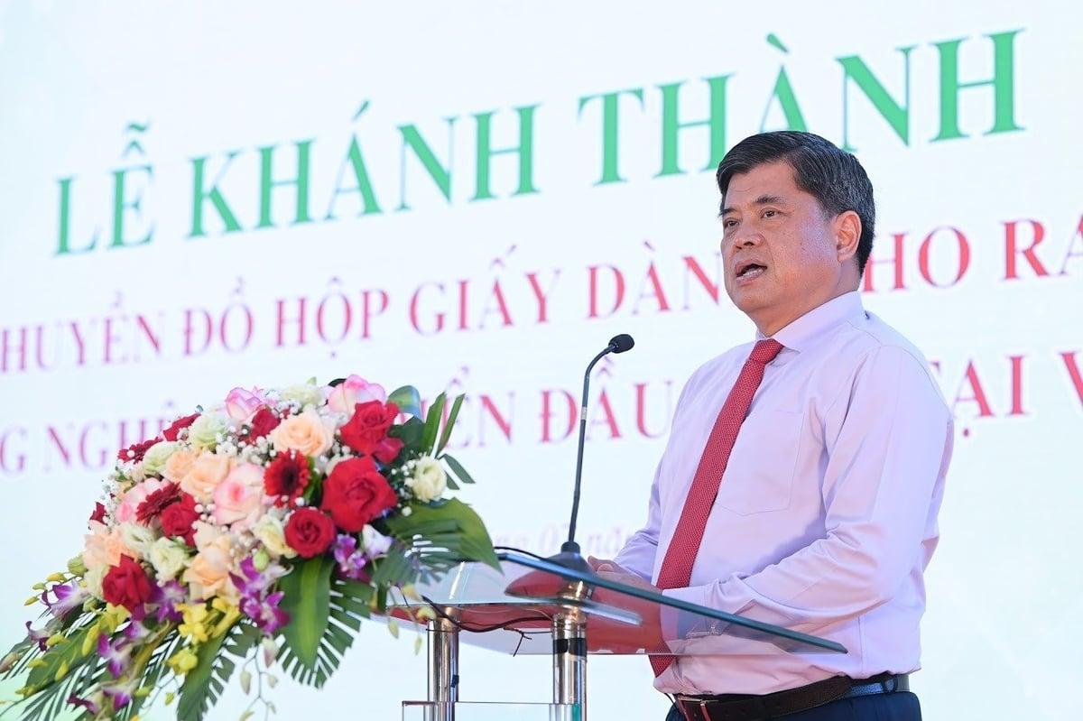 Thứ trưởng Bộ Nông nghiệp và Môi trường Trần Thanh Nam tại buổi lễ. (Ảnh: Tùng Đinh) Thứ trưởng Bộ Nông nghiệp và Môi trường Trần Thanh Nam tại buổi lễ. (Ảnh: Tùng Đinh)