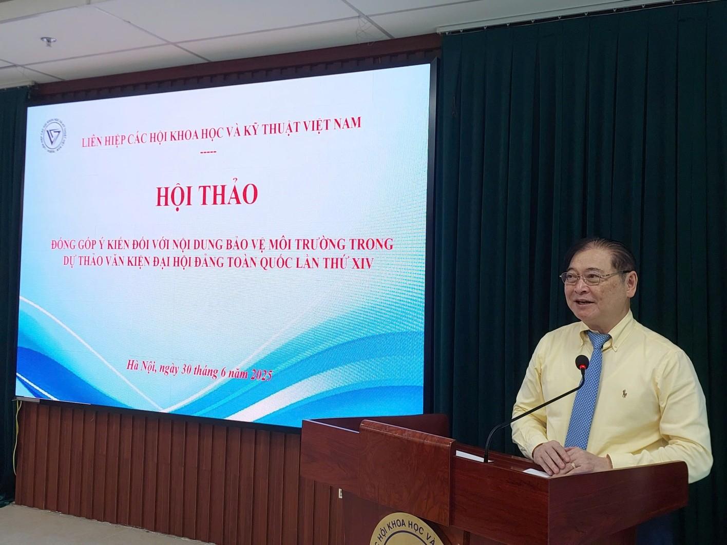 Chủ tịch Vusta Phan Xuân Dũng phát biểu khai mạc hội thảo. Chủ tịch Vusta Phan Xuân Dũng phát biểu khai mạc hội thảo.