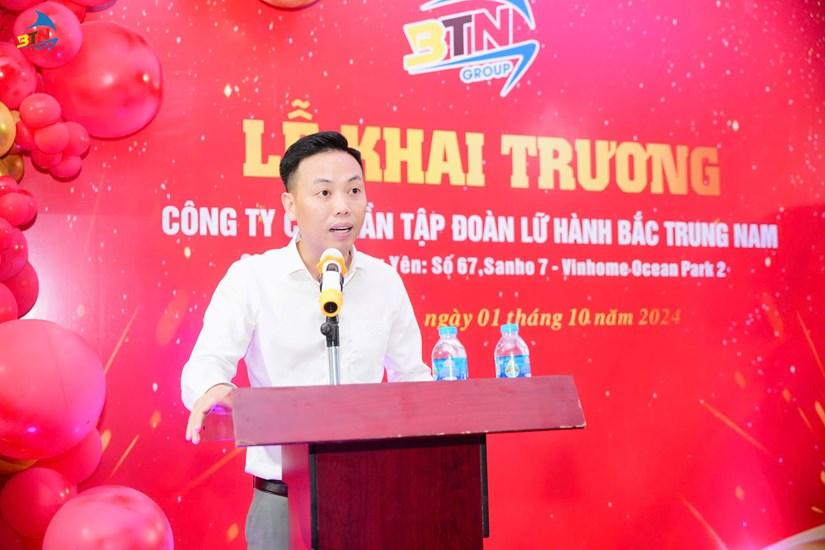 Đại diện Ban lãnh đạo của Tập đoàn, Ông Trịnh Hữu Viễn chia sẻ tại buổi Lễ