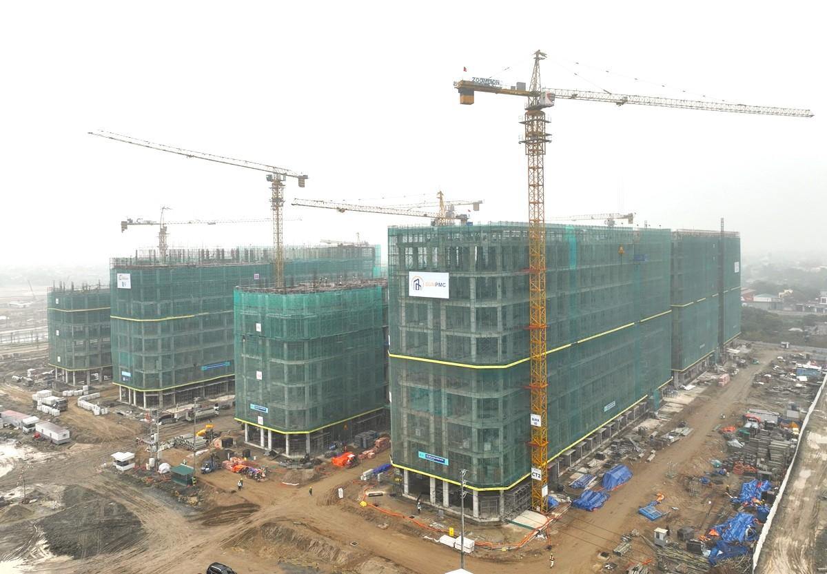Dự án Sun Urban đang được xây dựng. Ảnh: Sun Group Dự án Sun Urban đang được xây dựng. Ảnh: Sun Group
