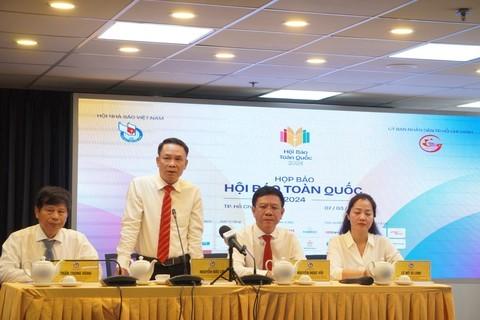 Phó Chủ tịch Thường trực Nguyễn Đức Lợi phát biểu tại buổi họp báo diễn ra ngày 7/3/2024 tại TP.HCM.