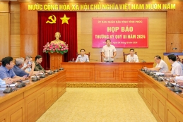 Vĩnh Phúc họp báo thường kỳ quý III, 2024