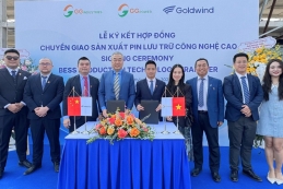 GG Industries nhận chuyển giao công nghệ sản xuất pin lưu trữ năng lượng BESS từ Goldwind