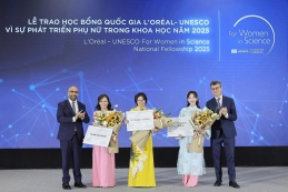 3 nhà khoa học nữ Việt Nam nhân học bổng quốc gia L’Oréal – UNESCO