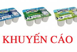 Khuyến cáo về việc thu hồi các sản phẩm váng sữa Ambrosia My Mini Pots nghi chứa mảnh nhựa