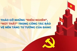 Tháo gỡ những “điểm nghẽn”, “nút thắt” trong công tác bảo vệ nền tảng tư tưởng của Đảng