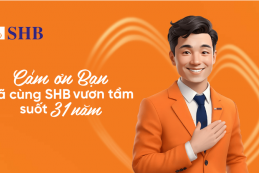 Bất ngờ với “lời cảm ơn” đầy sáng tạo của SHB nhân dịp kỷ niệm 31 năm thành lập