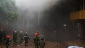 Nghệ An: Cháy lớn tại tổ hợp khách sạn Avatar
