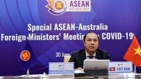 ASEAN, Úc nhất trí phối hợp chặt chẽ nghiên cứu và sản xuất vắc-xin phòng ngừa Covid-19