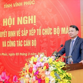 Vĩnh Phúc: Hàng loạt các sở ngành có lãnh đạo mới sau sắp xếp, tinh gọn bộ máy