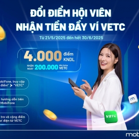 MobiFone mở rộng ưu đãi cho Hội viên Kết nối dài lâu với Ví điện tử VETC và E-voucher tiện ích
