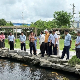 Đoàn đại biểu Hội nghị về Khoa học – Công nghệ của Trung ương thăm và làm việc tại KCN Nam Cầu Kiền