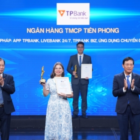 TPBank được vinh danh chuyển đổi số xuất sắc, ghi dấu nỗ lực bền bỉ trên hành trình chuyển đổi số