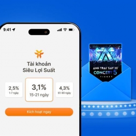 Thêm đặc quyền cho chủ tài khoản Siêu Lợi Suất: Sở hữu hàng ngàn vé Anh Trai “Say Hi” Concert 5