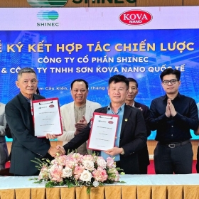 Shinec hợp tác với Sơn Kova Nano Quốc tế để nâng cao chất lượng xây dựng hạ tầng khu công nghiệp sinh thái