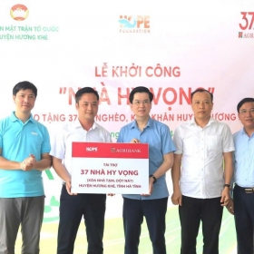 Agribank trao tặng 37 căn “Nhà hy vọng” tại Hà Tĩnh