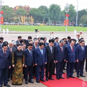 Lãnh đạo Đảng, Nhà nước vào Lăng viếng Chủ tịch Hồ Chí Minh