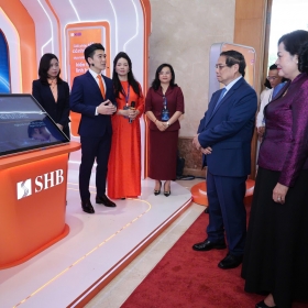 Giải pháp thanh toán tích hợp của SHB được giới thiệu trước Thủ tướng Phạm Minh Chính