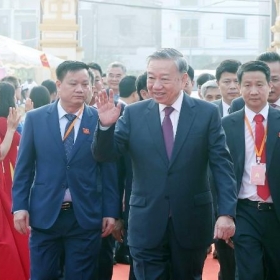 Tổng Bí thư Tô Lâm dự Đại hội đại biểu Đảng bộ xã Nghĩa Trụ lần thứ I