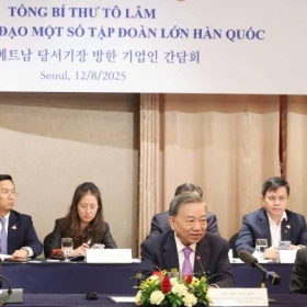 Tổng Bí thư Tô Lâm gặp gỡ một số tập đoàn lớn của Hàn Quốc