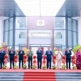 Tổng Bí thư Tô Lâm dự, cắt băng khánh thành Trụ sở Bộ Công an
