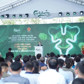 Carlsberg Việt Nam khánh thành nhà máy bia Phú Bài mở rộng, đánh dấu cột mốc mới trong hành trình phát triển bền vững tại Việt Nam