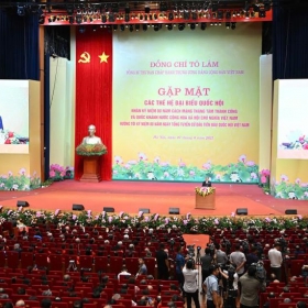 Tổng Bí thư Tô Lâm chủ trì hội nghị gặp mặt các thế hệ đại biểu Quốc hội qua các thời kỳ