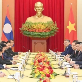 Tổng Bí thư Tô Lâm hội kiến Tổng Bí thư, Chủ tịch nước Lào Thongloun Sisoulith