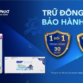 Điện lạnh Hòa Phát nâng thời gian bảo hành lên 3 năm cho tủ đông, tủ mát dung tích lớn