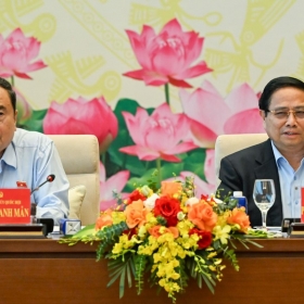 [Ảnh] Hội nghị Ban Thường vụ Đảng ủy Quốc hội và Ban Thường vụ Đảng ủy Chính phủ về Kỳ họp thứ 10, Quốc hội khóa XV