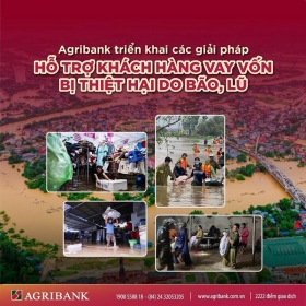 Agribank phát huy vai trò chủ lực, triển khai chính sách tín dụng hỗ trợ khách hàng vùng bão lũ